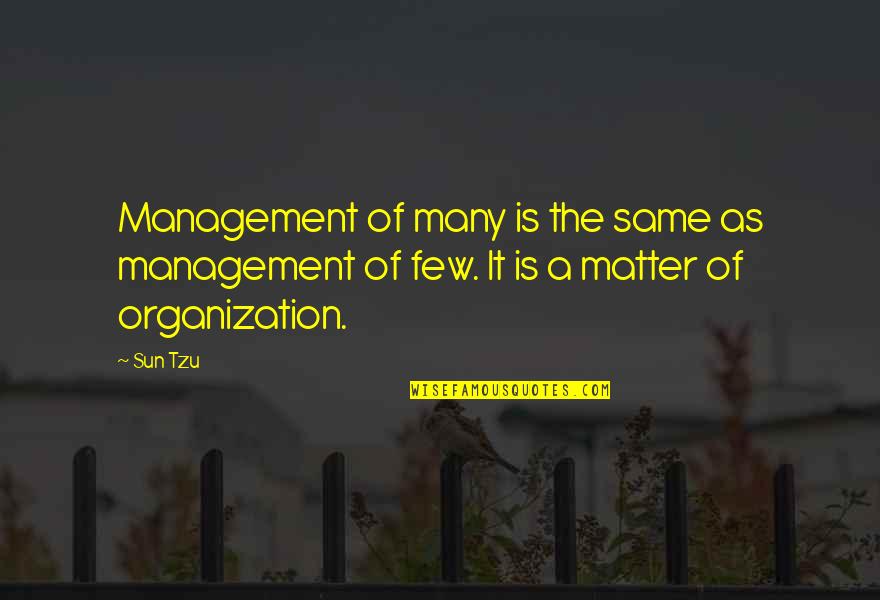 Army War Quotes By Sun Tzu: Management of many is the same as management