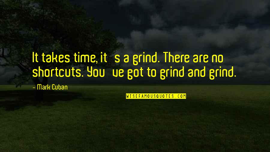 Arnera Picasso Quotes By Mark Cuban: It takes time, it's a grind. There are