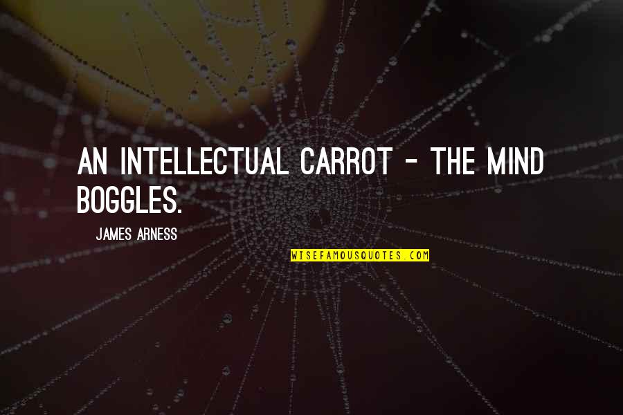 Arness Quotes By James Arness: An intellectual carrot - the mind boggles.