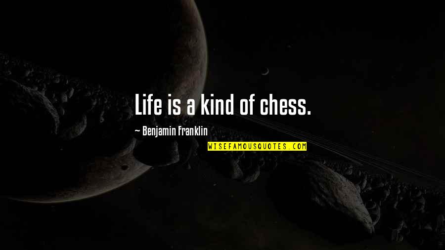 Arnold Gehlen Quotes By Benjamin Franklin: Life is a kind of chess.