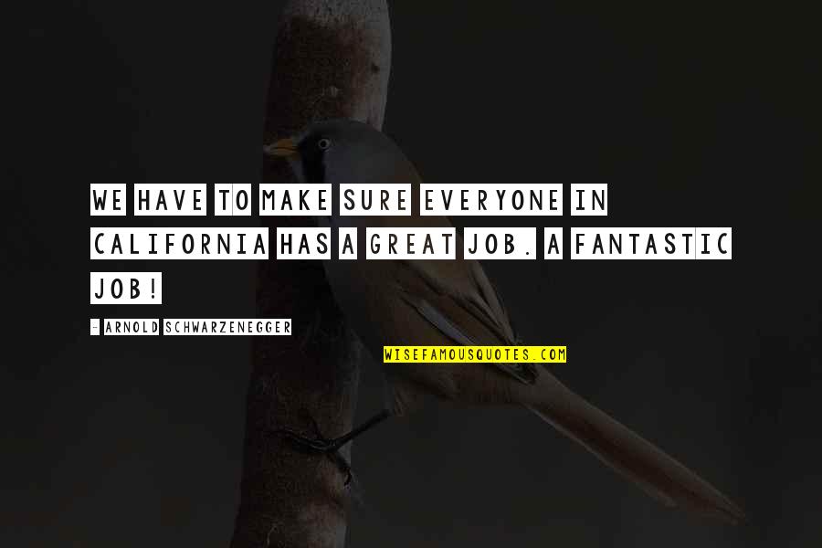 Arnold Schwarzenegger California Quotes By Arnold Schwarzenegger: We have to make sure everyone in California