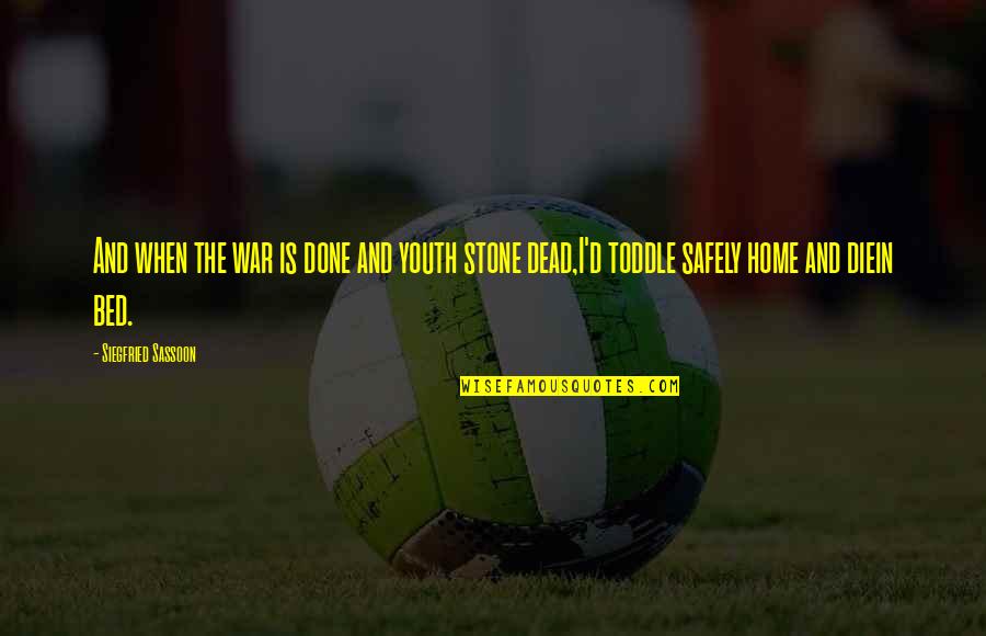 Arnold Schwarzenegger Mr Freeze Quotes By Siegfried Sassoon: And when the war is done and youth