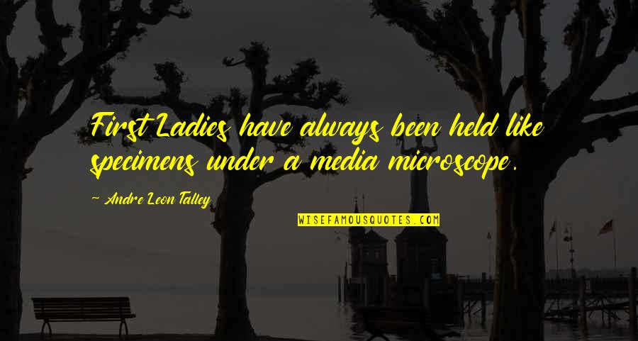 Arnon Lambroza Quotes By Andre Leon Talley: First Ladies have always been held like specimens