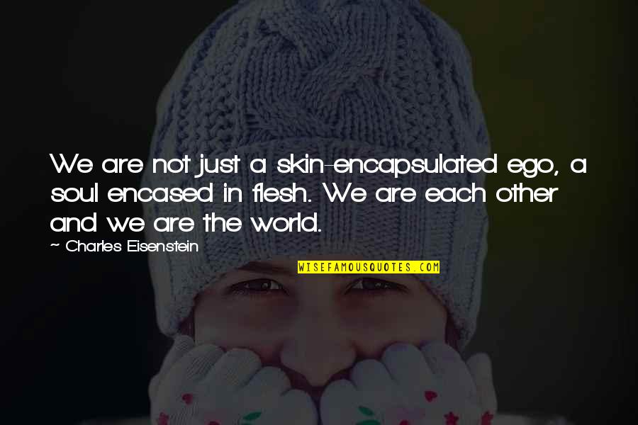 Arnott Quotes By Charles Eisenstein: We are not just a skin-encapsulated ego, a