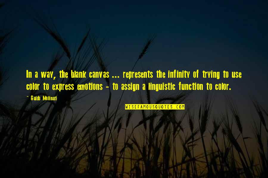 Aromatizers Quotes By Guido Molinari: In a way, the blank canvas ... represents Aromatizers Quotes By Guido Molinari: In a way, the blank canvas ... represents