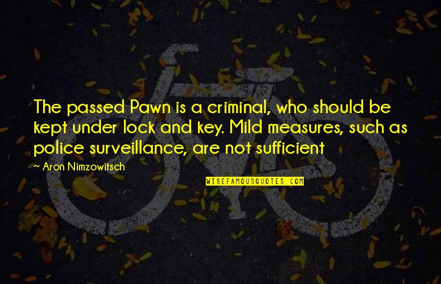 Aron's Quotes By Aron Nimzowitsch: The passed Pawn is a criminal, who should