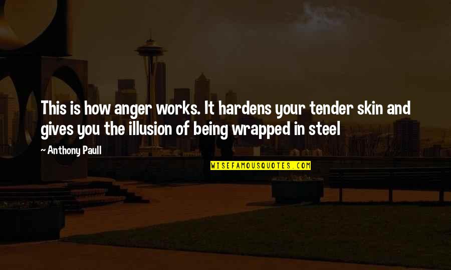 Around The World Ticket Quotes By Anthony Paull: This is how anger works. It hardens your