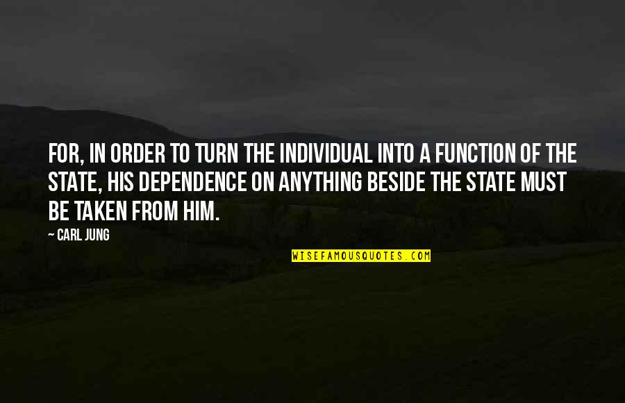 Arpino Builders Quotes By Carl Jung: For, in order to turn the individual into Arpino Builders Quotes By Carl Jung: For, in order to turn the individual into