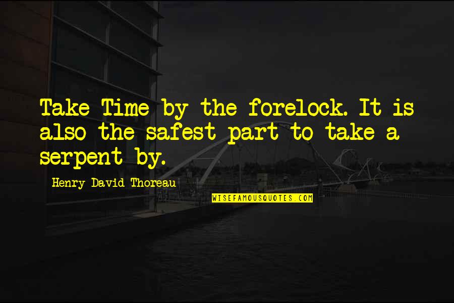 Arraigado Quotes By Henry David Thoreau: Take Time by the forelock. It is also