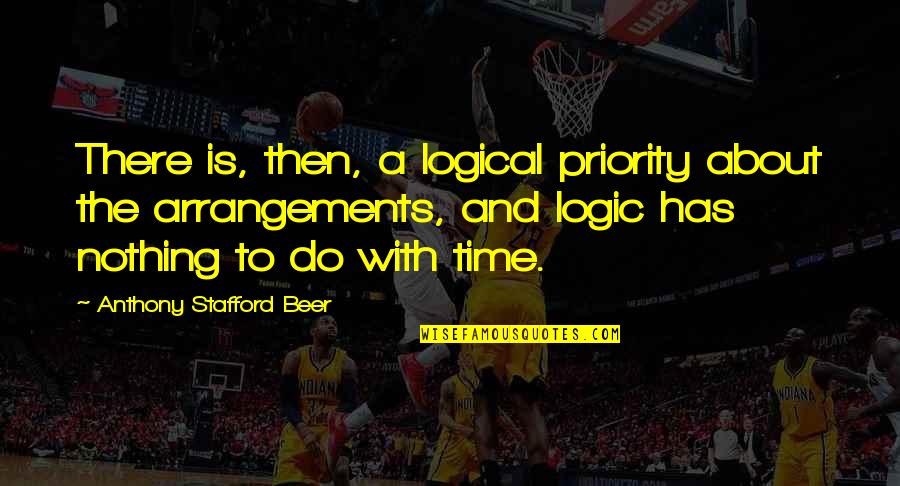 Arrangements Quotes By Anthony Stafford Beer: There is, then, a logical priority about the