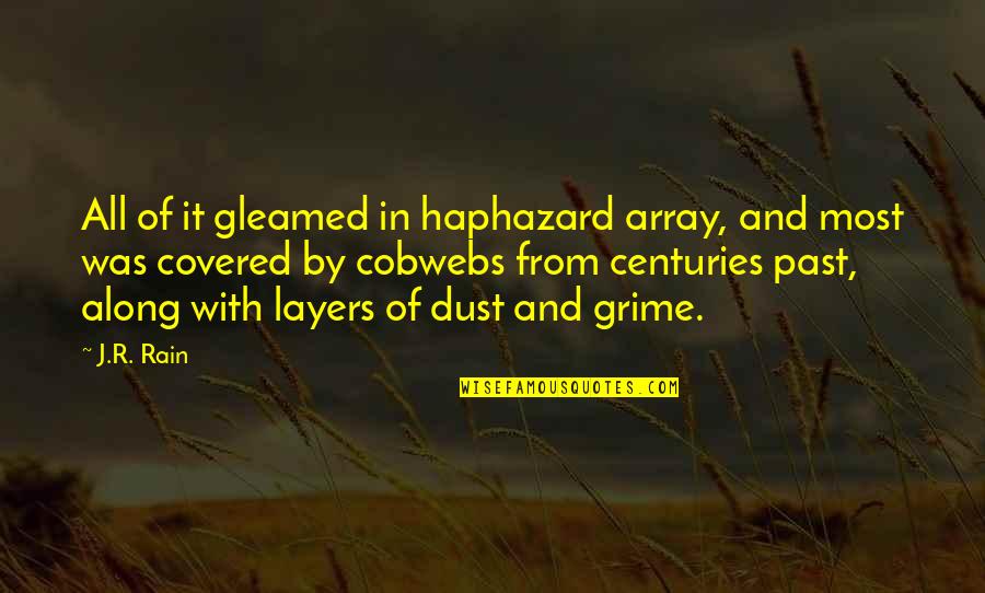 Array Quotes By J.R. Rain: All of it gleamed in haphazard array, and
