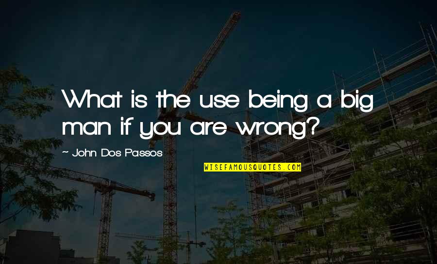 Arriesgarse En Quotes By John Dos Passos: What is the use being a big man