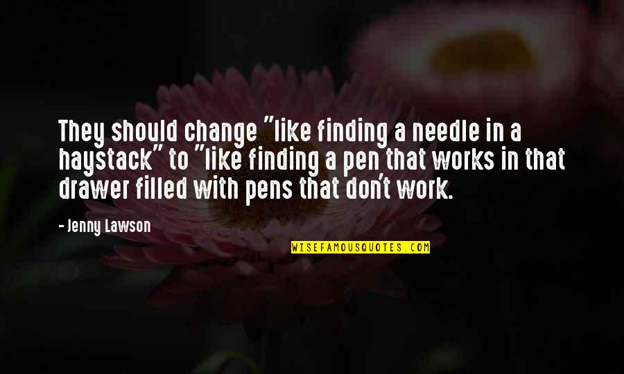 Arrigo Boito Quotes By Jenny Lawson: They should change "like finding a needle in