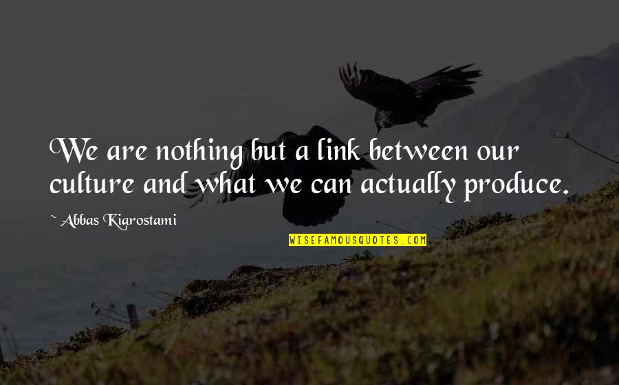 Arrivabene Valenti Quotes By Abbas Kiarostami: We are nothing but a link between our