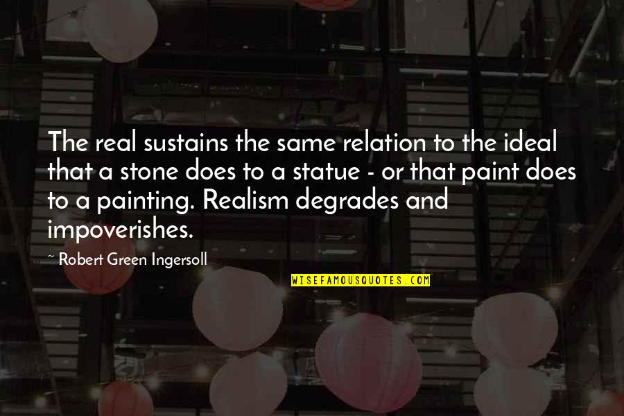 Arrojar Definicion Quotes By Robert Green Ingersoll: The real sustains the same relation to the