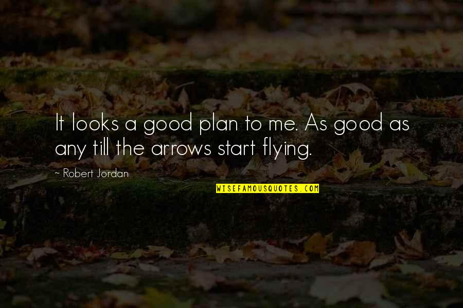 Arrows Arrows Quotes By Robert Jordan: It looks a good plan to me. As