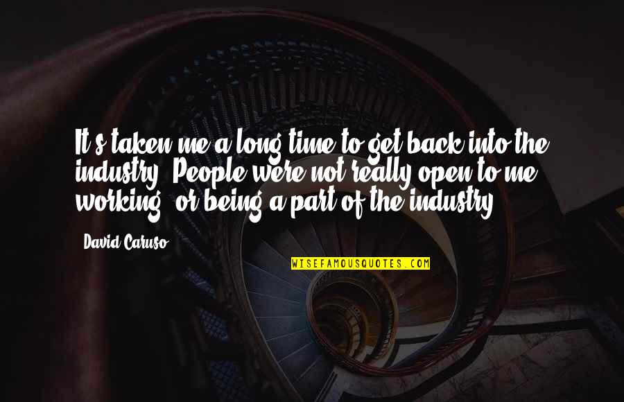 Art Decor Quotes By David Caruso: It's taken me a long time to get Art Decor Quotes By David Caruso: It's taken me a long time to get