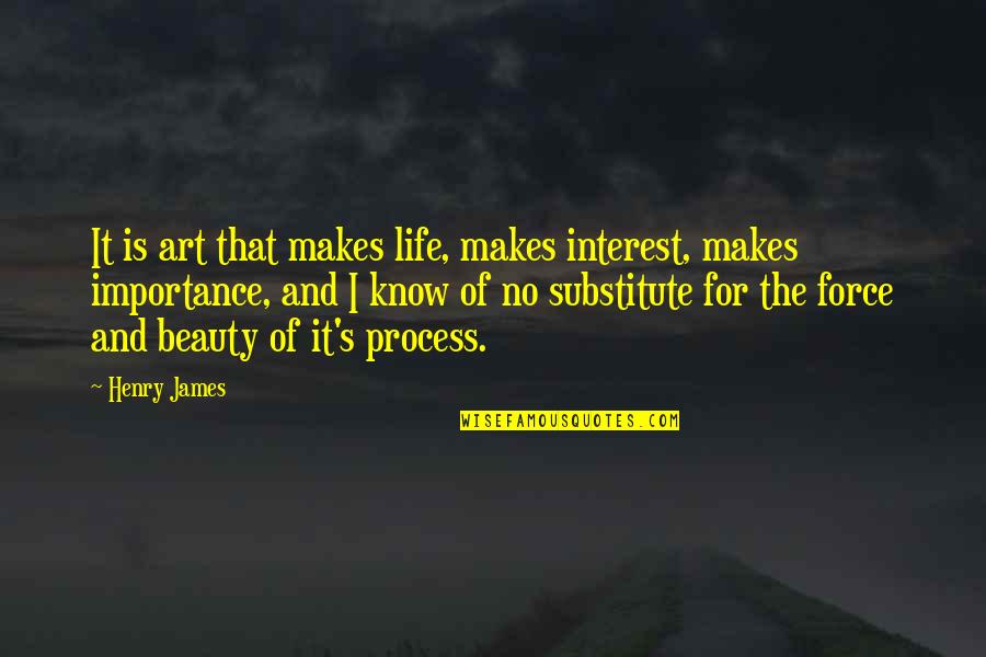 Art For Life Quotes By Henry James: It is art that makes life, makes interest,
