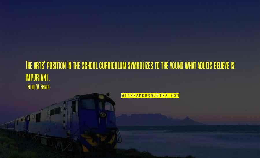 Art In Education Quotes By Elliot W. Eisner: The arts' position in the school curriculum symbolizes