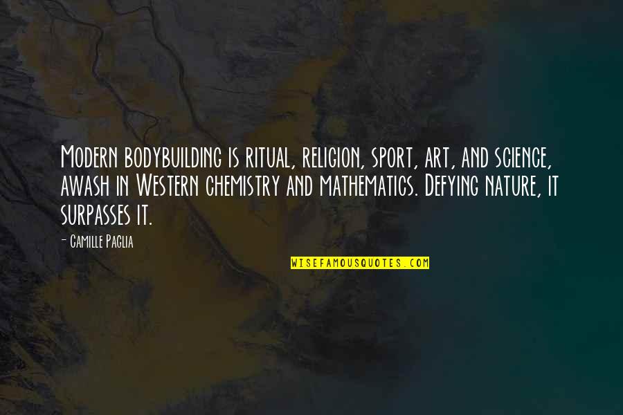 Art In Science Quotes By Camille Paglia: Modern bodybuilding is ritual, religion, sport, art, and