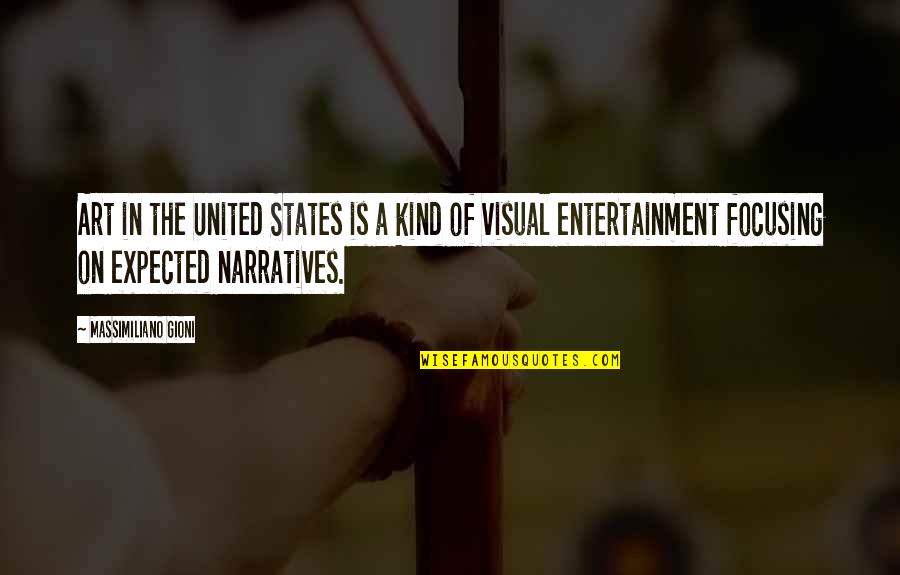 Art Is Entertainment Quotes By Massimiliano Gioni: Art in the United States is a kind