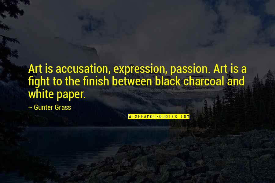 Art Is Passion Quotes By Gunter Grass: Art is accusation, expression, passion. Art is a