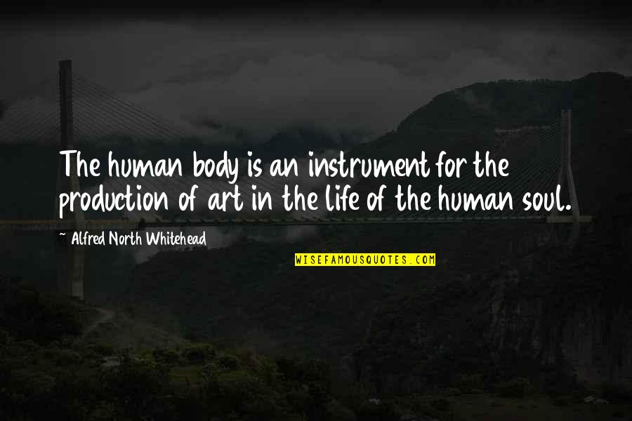 Art Is Soul Quotes By Alfred North Whitehead: The human body is an instrument for the