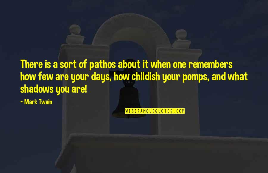 Art Schlichter Quotes By Mark Twain: There is a sort of pathos about it