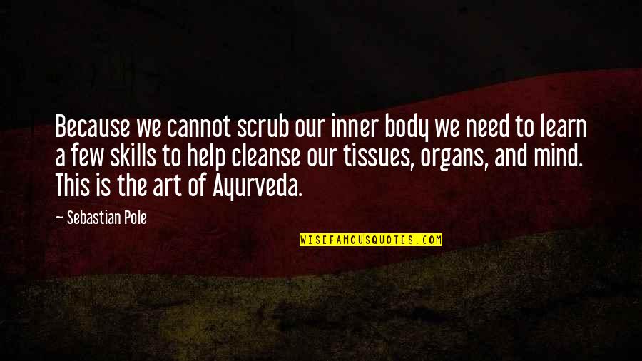Art Skills Quotes By Sebastian Pole: Because we cannot scrub our inner body we