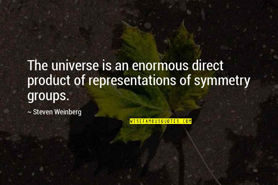 Art Universe Quotes By Steven Weinberg: The universe is an enormous direct product of