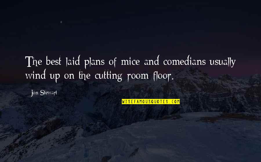 Artesanal In English Quotes By Jon Stewart: The best-laid plans of mice and comedians usually