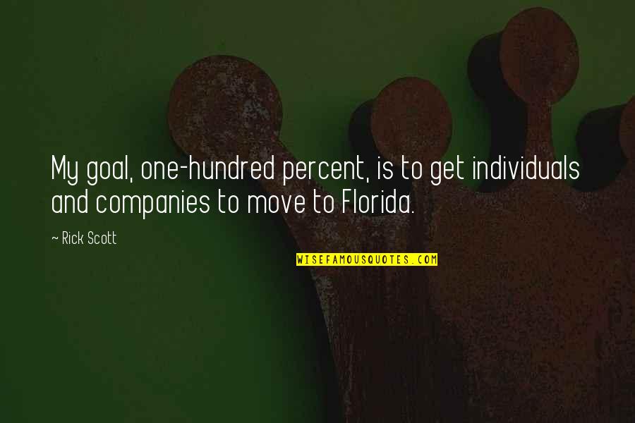 Artex Removal Quotes By Rick Scott: My goal, one-hundred percent, is to get individuals