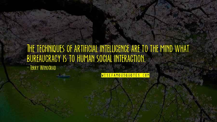 Artificial Intelligence Quotes By Terry Winograd: The techniques of artificial intelligence are to the