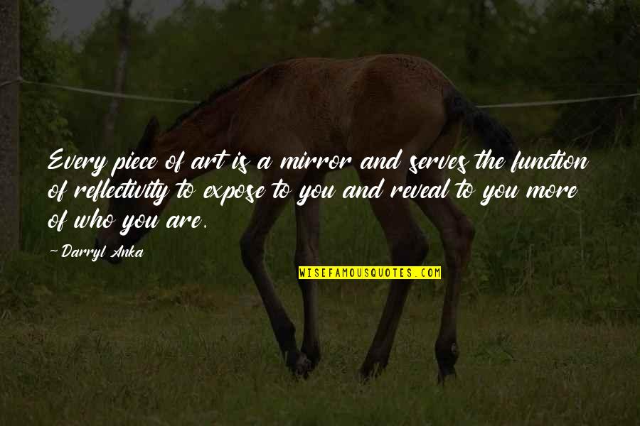 Artistry Quotes By Darryl Anka: Every piece of art is a mirror and