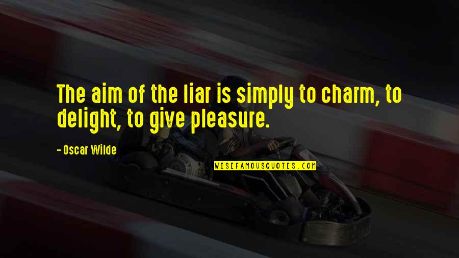 Artschwager Table With Pink Quotes By Oscar Wilde: The aim of the liar is simply to