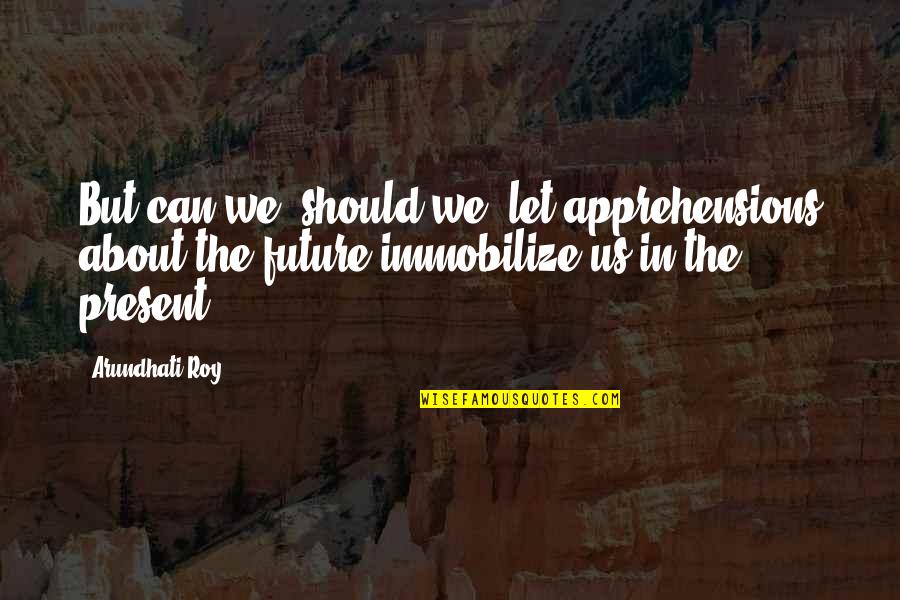 Arundhati Quotes By Arundhati Roy: But can we, should we, let apprehensions about Arundhati Quotes By Arundhati Roy: But can we, should we, let apprehensions about