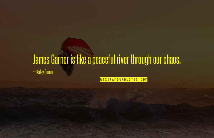 Arvid Carlsson Quotes By Kaley Cuoco: James Garner is like a peaceful river through