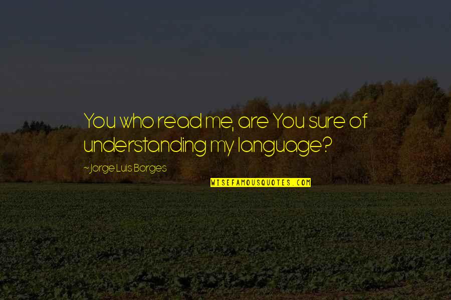 Arvo Twdg Quotes By Jorge Luis Borges: You who read me, are You sure of Arvo Twdg Quotes By Jorge Luis Borges: You who read me, are You sure of