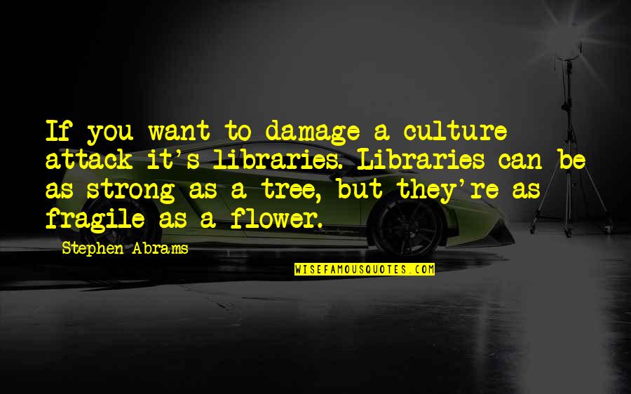As Fragile As Quotes By Stephen Abrams: If you want to damage a culture - As Fragile As Quotes By Stephen Abrams: If you want to damage a culture -