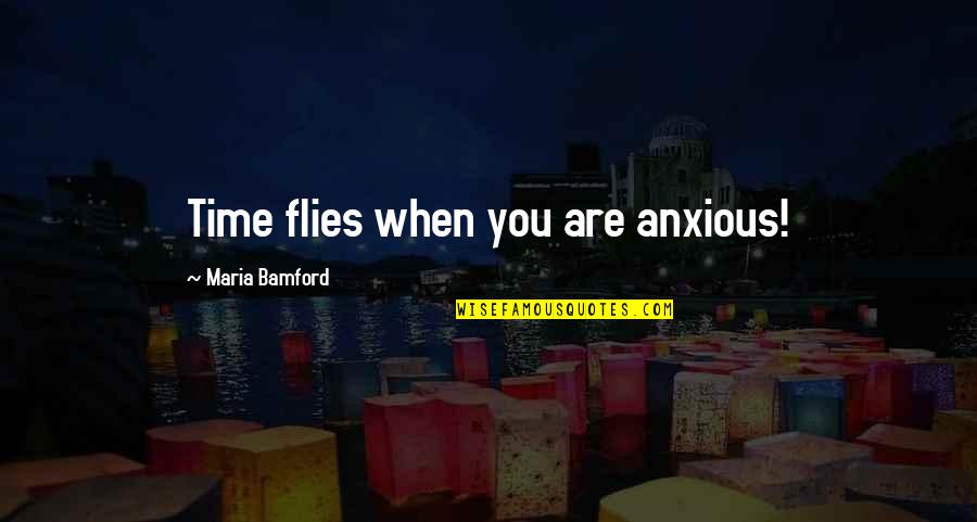 As Time Flies Quotes By Maria Bamford: Time flies when you are anxious!