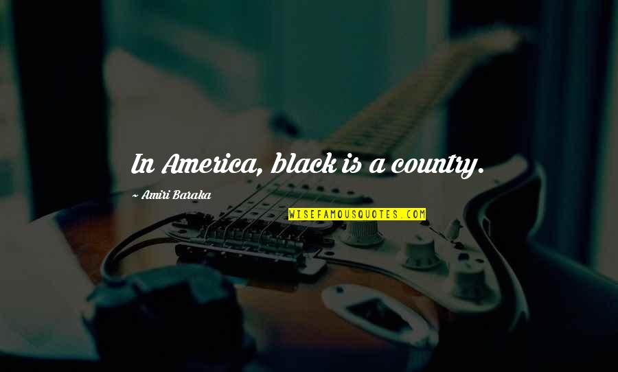Asa Candler Quotes By Amiri Baraka: In America, black is a country.
