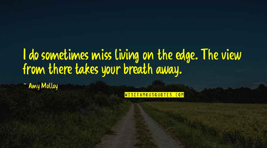 Ascheberg Quotes By Amy Molloy: I do sometimes miss living on the edge.