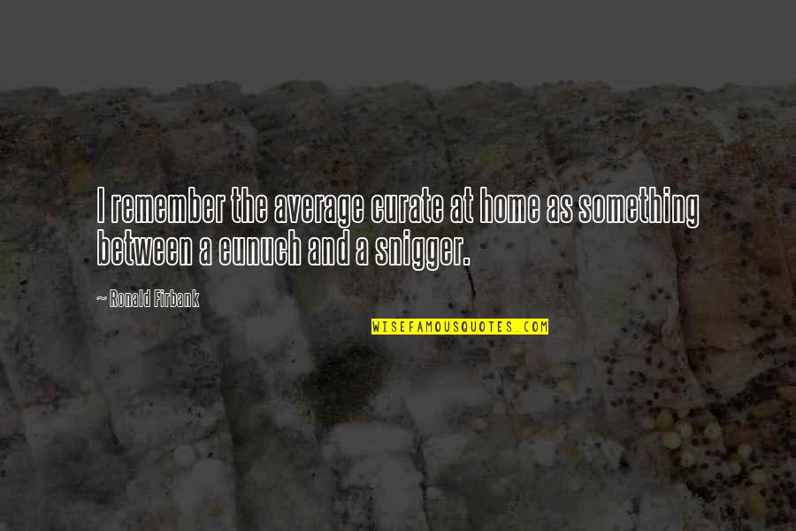 Ascii Code For Double Quotes By Ronald Firbank: I remember the average curate at home as