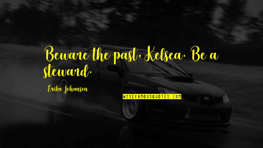 Asesinatos Quotes By Erika Johansen: Beware the past, Kelsea. Be a steward.
