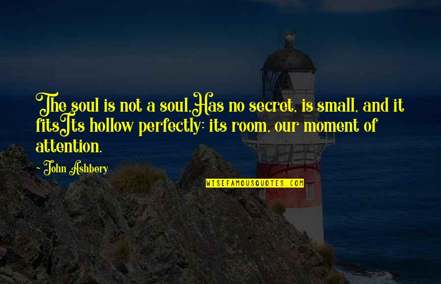 Ashbery Quotes By John Ashbery: The soul is not a soul,Has no secret,