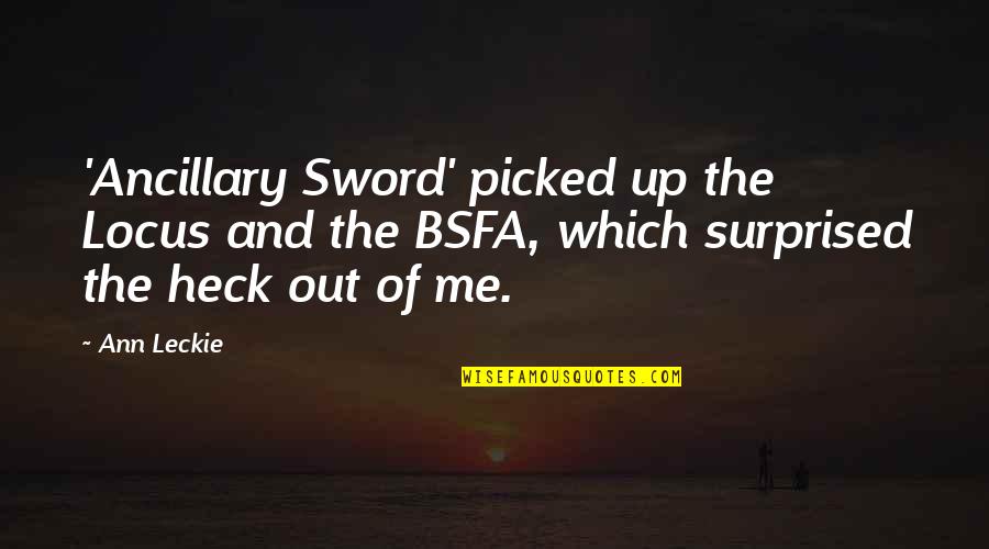 Ashcrofts Predecessor Crossword Quotes By Ann Leckie: 'Ancillary Sword' picked up the Locus and the