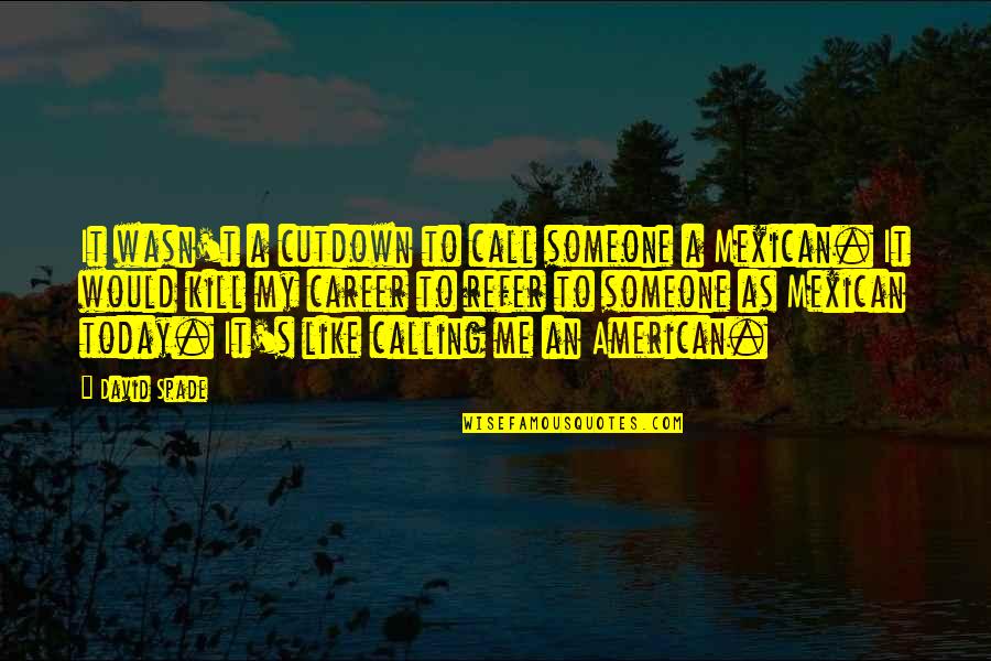 Ashtons Welwyn Quotes By David Spade: It wasn't a cutdown to call someone a Ashtons Welwyn Quotes By David Spade: It wasn't a cutdown to call someone a