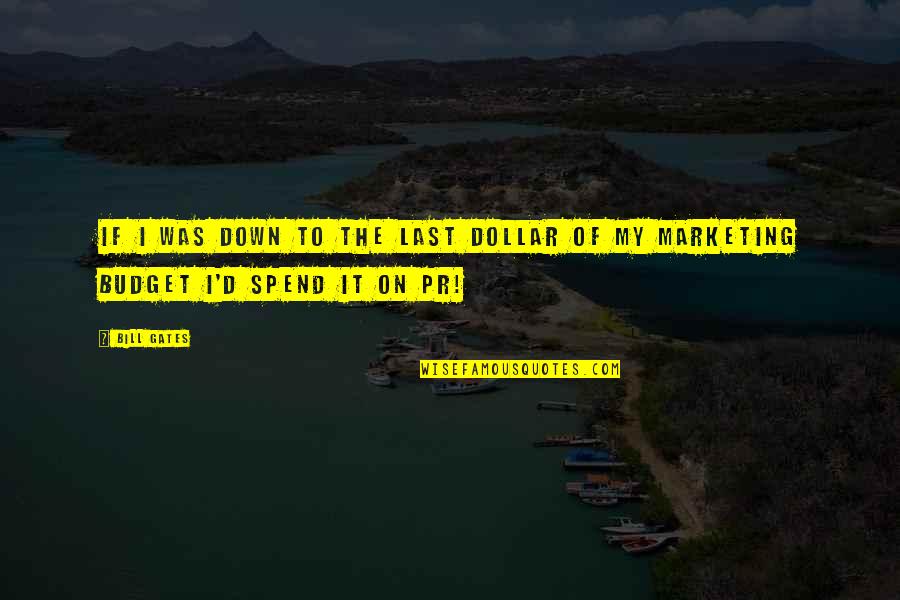 Asiens Appliance Quotes By Bill Gates: If I was down to the last dollar