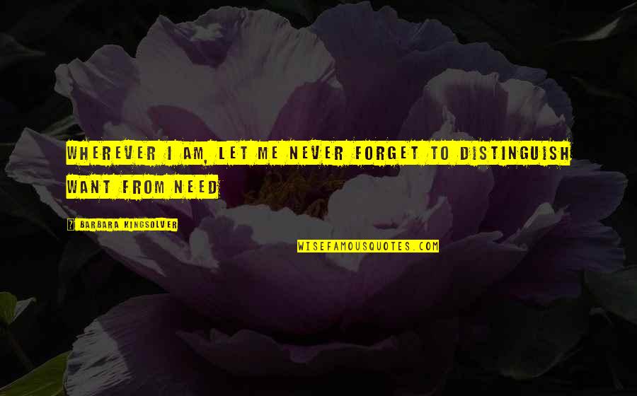 Asignaciones Testamentarias Quotes By Barbara Kingsolver: Wherever I am, let me never forget to Asignaciones Testamentarias Quotes By Barbara Kingsolver: Wherever I am, let me never forget to