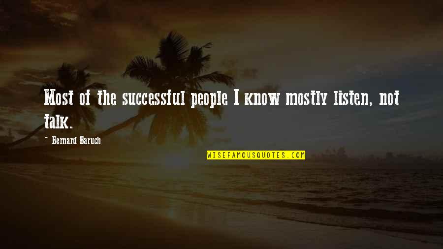 Asimow Landscaping Quotes By Bernard Baruch: Most of the successful people I know mostly